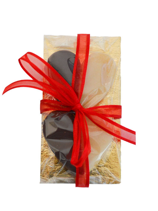 Marsepein met chocolade - Hartje